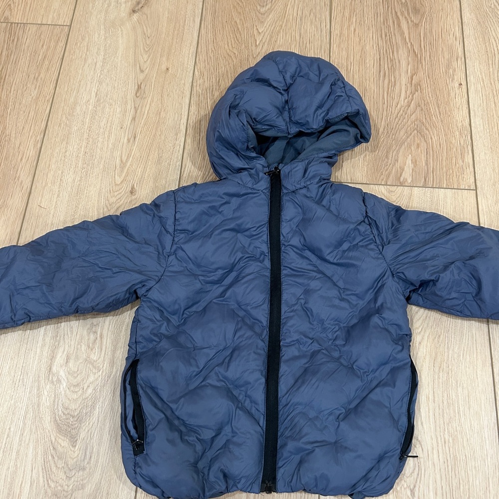 Zara Kids Navy Puffer Jacket - Picture 2 of 6